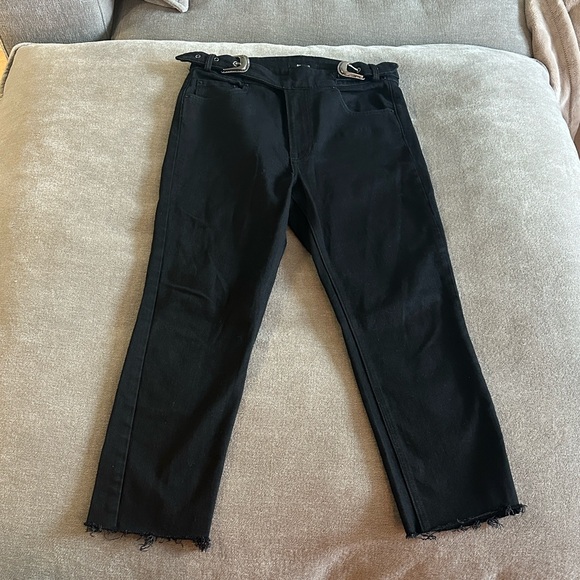 GRLFRND Denim - GRLFRND Jet Black Straight Leg Jeans